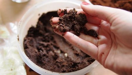 coffee grounds for the garden