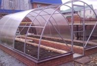 DIY polycarbonate greenhouse: drawing from a profile pipe