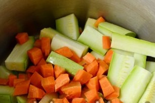 Carrot with zucchini
