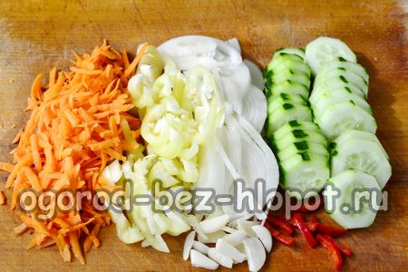 řezání zeleniny