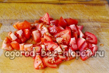 tomates hachées