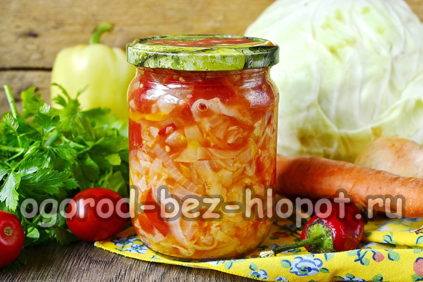 Dressing for borsch with cabbage