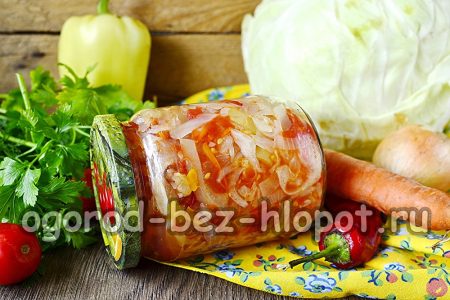 vegetable dressing in a jar