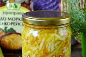 Koreansk zucchini det mest läckra vinterreceptet