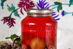 fruit compote for the winter