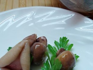 gekookte champignons