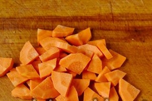 morcovi tăiați