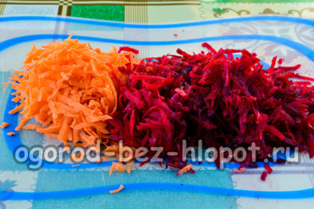 grate carrots and beets