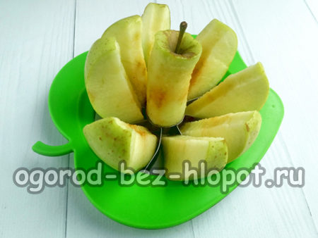 corte de manzana