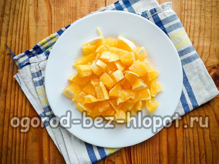 chopped orange