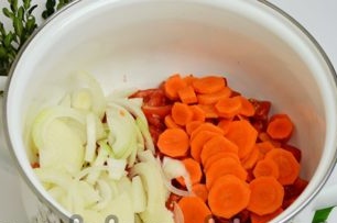 zanahorias y cebollas