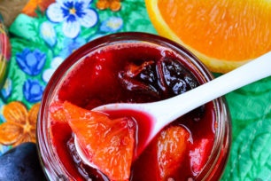 plum jam with orange