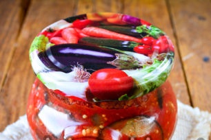 aubergine à la tomate prête