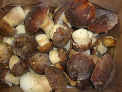 Frozen mushrooms