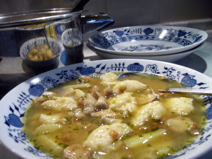 Regnrock och Dumpling soppa