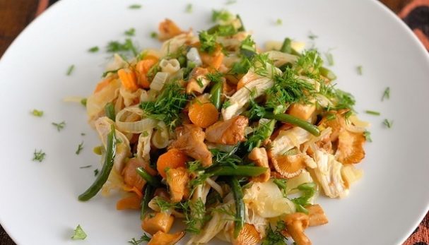 Chanterelle Chicken Salad