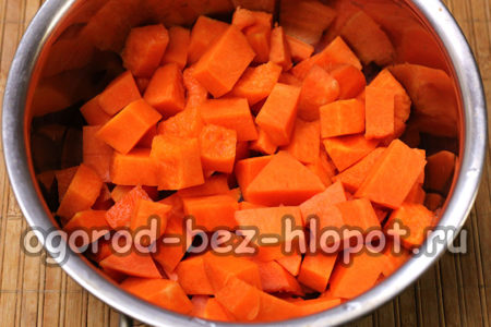 chopped pumpkin