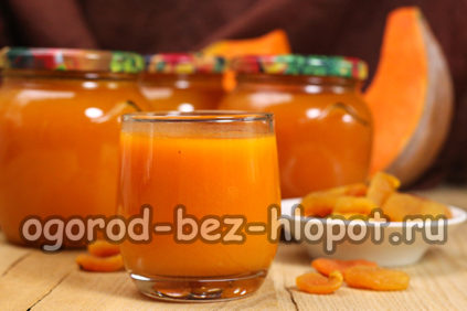 pumpkin juice with dried apricots