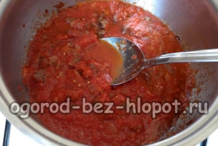 tomaat toevoegen aan vlees