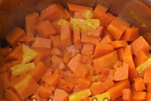 kook pompoen en sinaasappel