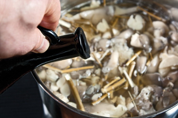 Mushroom cooking process