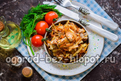 stewed cabbage with meat