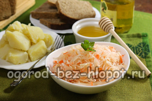 sauerkraut dengan madu siap