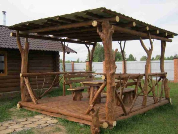 DIY wooden gazebo
