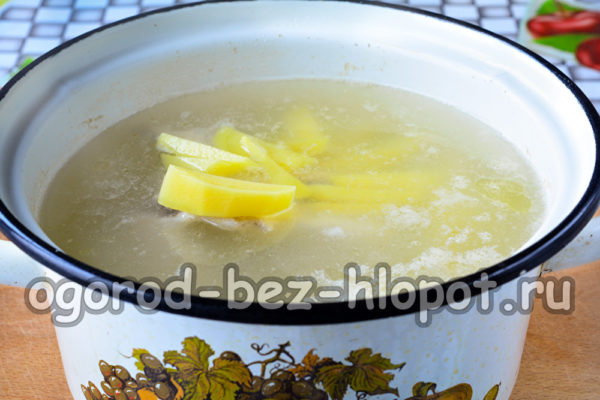 boil potatoes in the broth