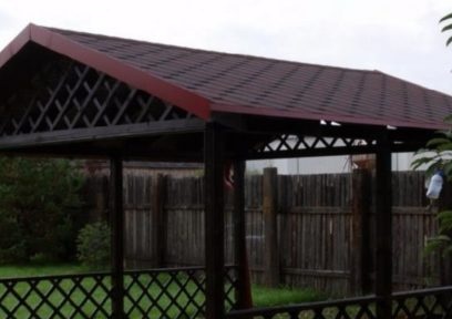do-it-yourself canopy in the country