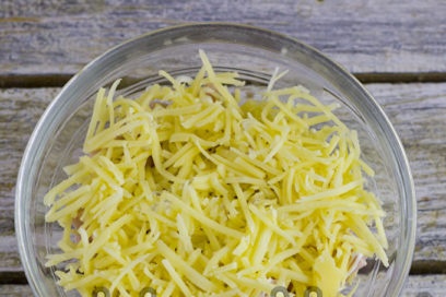 a layer of grated cheese