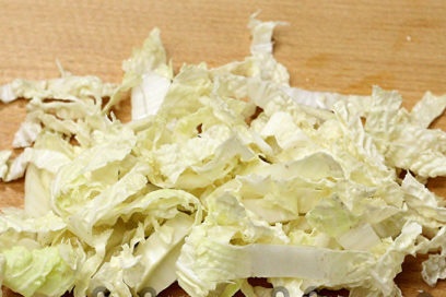 chopped cabbage