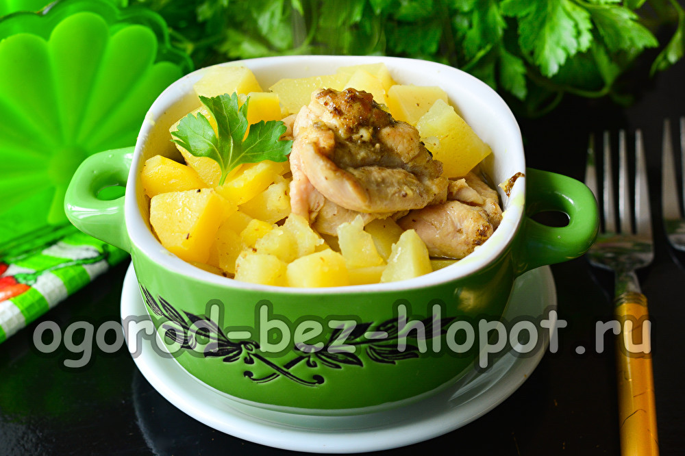 bramborový guláš s kuřecím masem