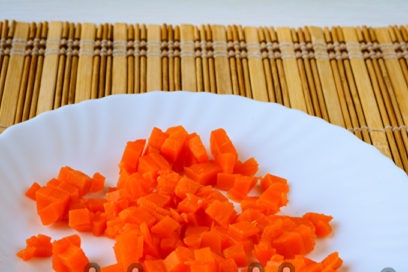 gehakte wortelen
