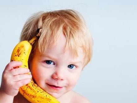 Banana to children