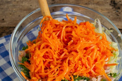 ajouter des carottes coréennes