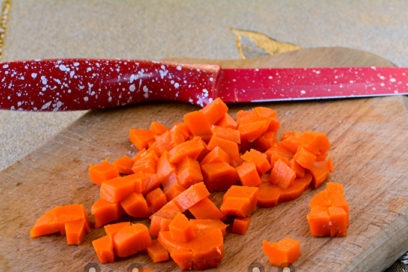 нарязани моркови