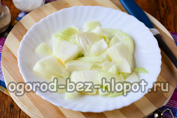 peel and chop the onion