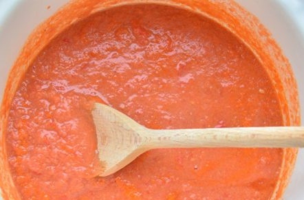 Cook the tomato mixture