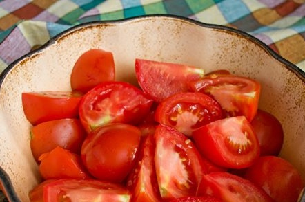 شرائح الطماطم