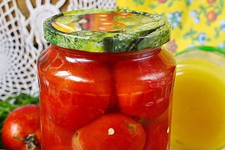 мед домати за зимата