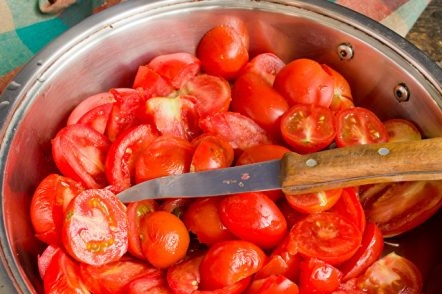 Skivade tomater