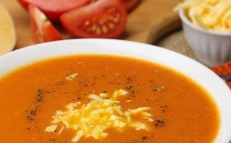 tomato mashed cheese soup
